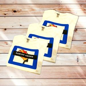 COPY - White/ royal blue Parish Adore Luxury shirt